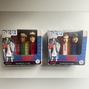 STRANGER THINGS Pez Dispenser 
Boxed Sets Lucas & Dustin 
and Eleven & Mike